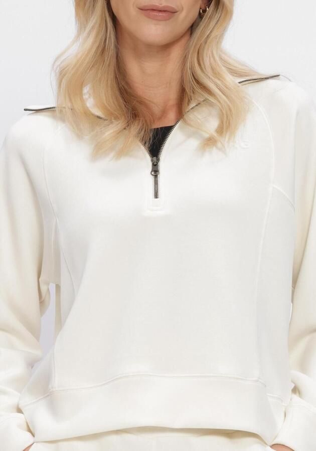 BJORN BORG Dames Truien & Vesten Studio Soft Halfzip Sweatshirt Gebroken Wit - Foto 4