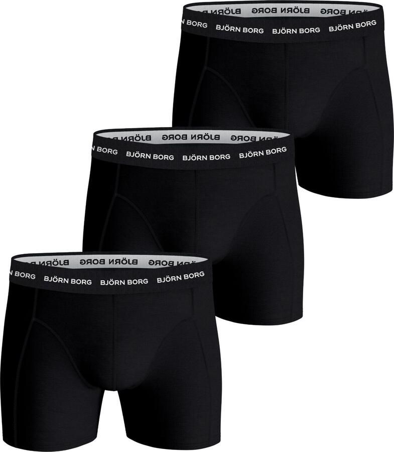 BJORN BORG Heren Boxershorts Cotton Stretch Boxer 3p Multi