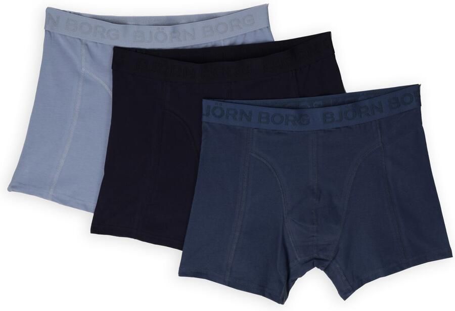 BJORN BORG Heren Boxershorts Cotton Stretch Boxer 3p Multi