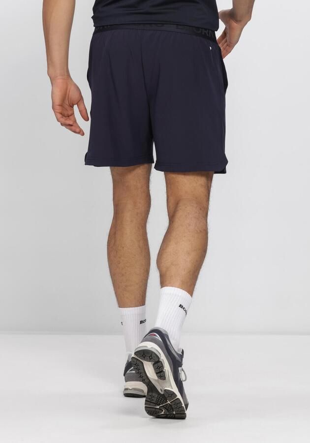 BJORN BORG Heren Broeken Borg 6 Shorts Donkerblauw - Foto 3
