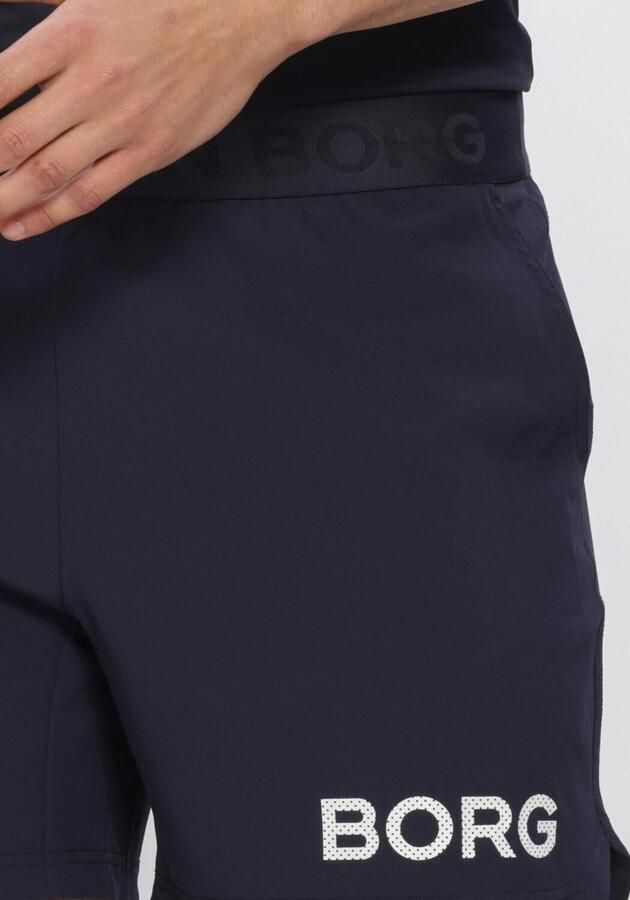 BJORN BORG Heren Broeken Borg 6 Shorts Donkerblauw - Foto 4