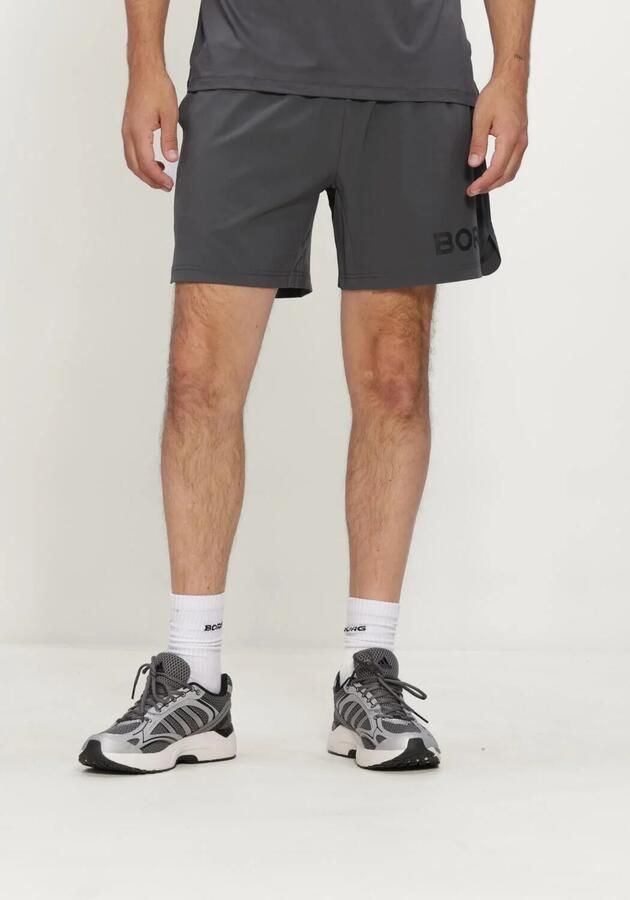 BJORN BORG Heren Broeken Borg 6 Shorts Donkergrijs