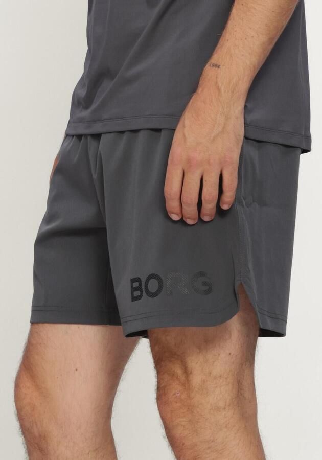 BJORN BORG Heren Broeken Borg 6 Shorts Donkergrijs - Foto 4