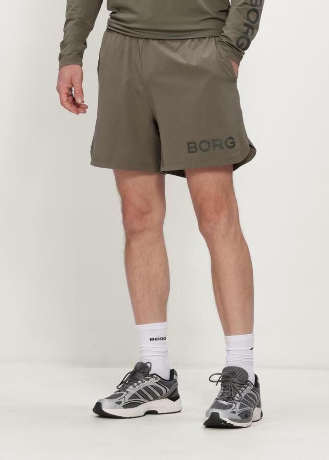 BJORN BORG Heren Broeken Borg 6 Shorts Khaki