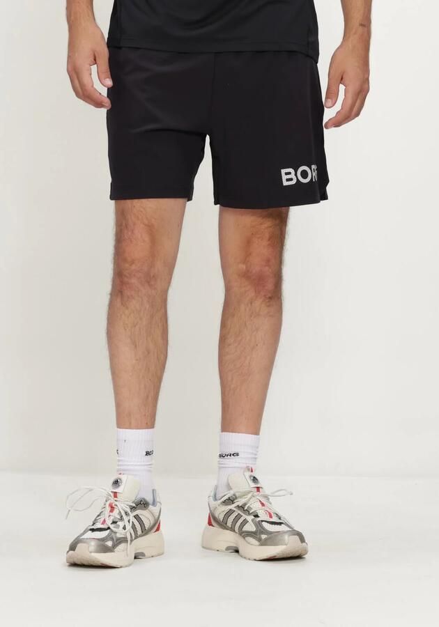BJORN BORG Heren Broeken Borg 6 Shorts Zwart