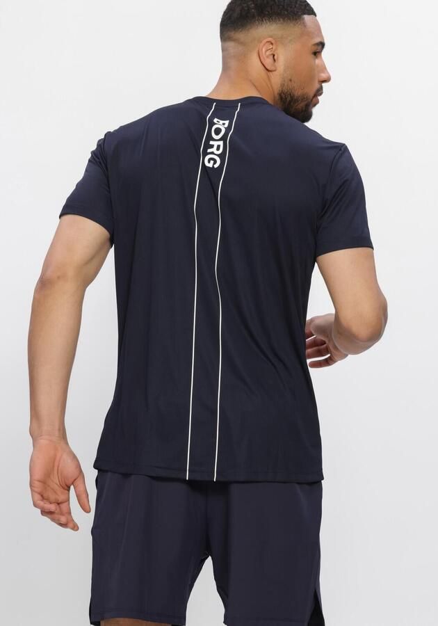 BJORN BORG Heren Polo's & T-shirts Ace Light T-shirt Donkerblauw - Foto 4