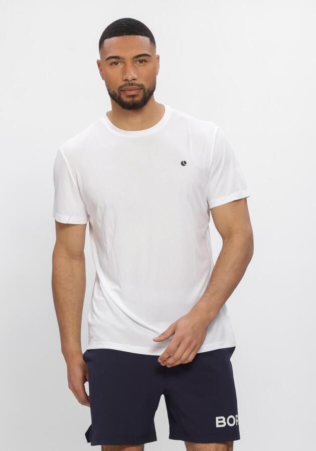 BJORN BORG Heren Polo's & T-shirts Ace Light T-shirt Wit