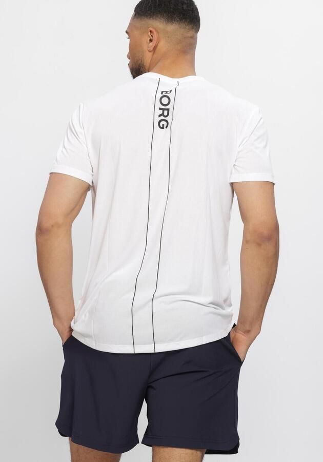 BJORN BORG Heren Polo's & T-shirts Ace Light T-shirt Wit - Foto 3