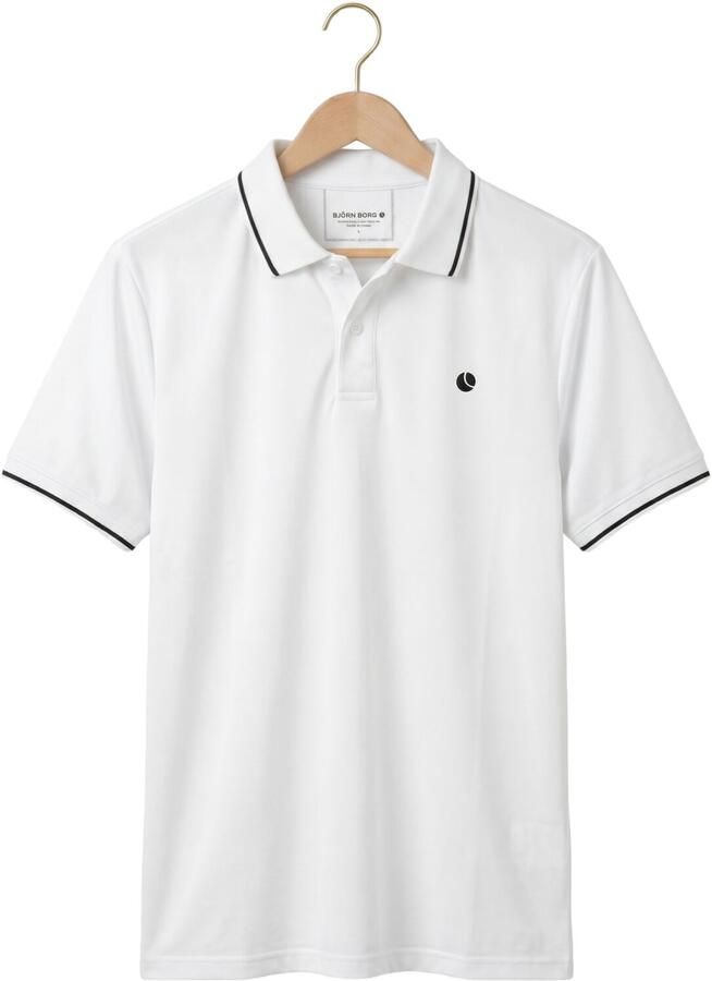 BJORN BORG Heren Polo's & T-shirts Ace Polo Shirt Wit - Foto 2