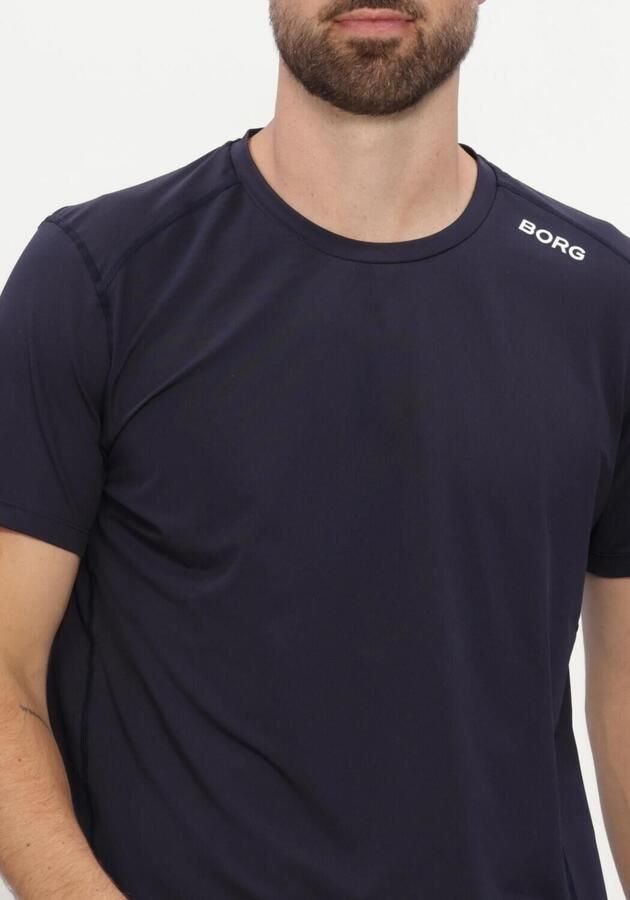 BJORN BORG Heren Polo's & T-shirts Borg Athletic T-shirt Donkerblauw - Foto 4