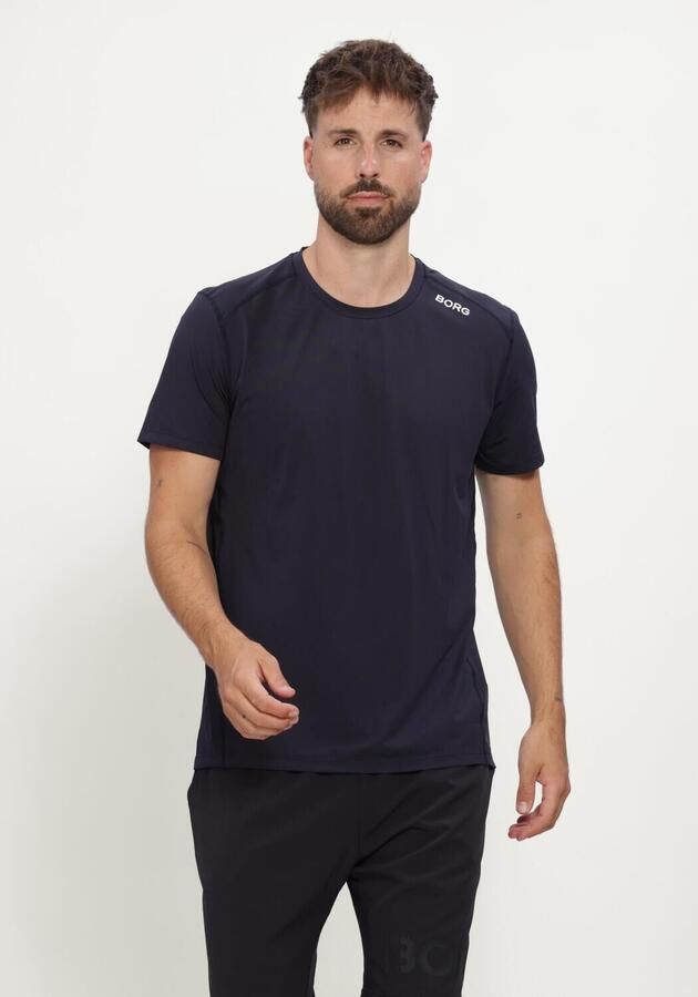 BJORN BORG Heren Polo's & T-shirts Borg Athletic T-shirt Donkerblauw