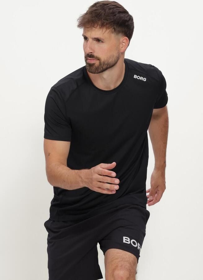 BJORN BORG Heren Polo's & T-shirts Borg Athletic T-shirt Zwart