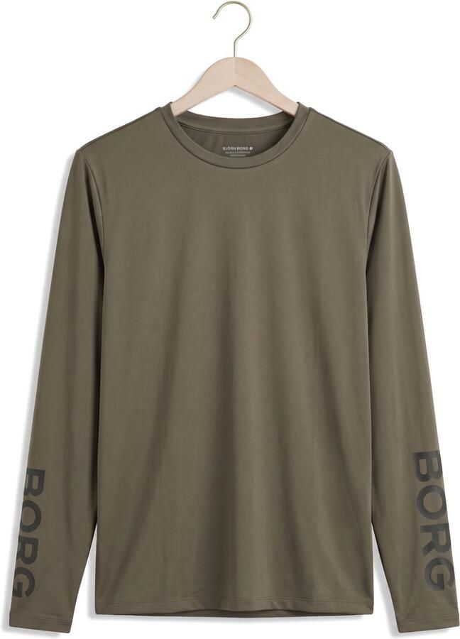 BJORN BORG Heren Polo's & T-shirts Borg Long Sleeve T-shirt Khaki - Foto 2