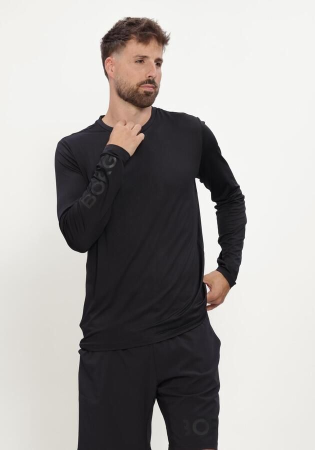 BJORN BORG Heren Polo's & T-shirts Borg Long Sleeve T-shirt Zwart
