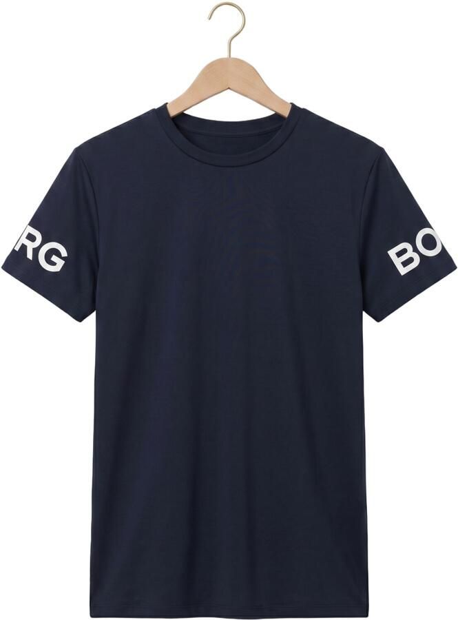 BJORN BORG Heren Polo's & T-shirts Borg T-shirt Donkerblauw - Foto 2