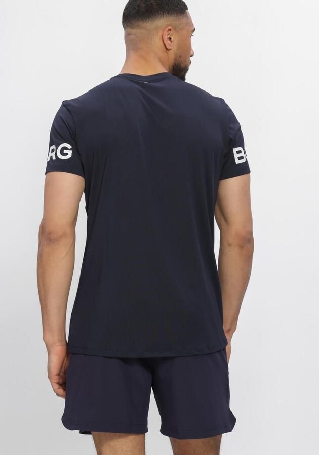 BJORN BORG Heren Polo's & T-shirts Borg T-shirt Donkerblauw - Foto 3