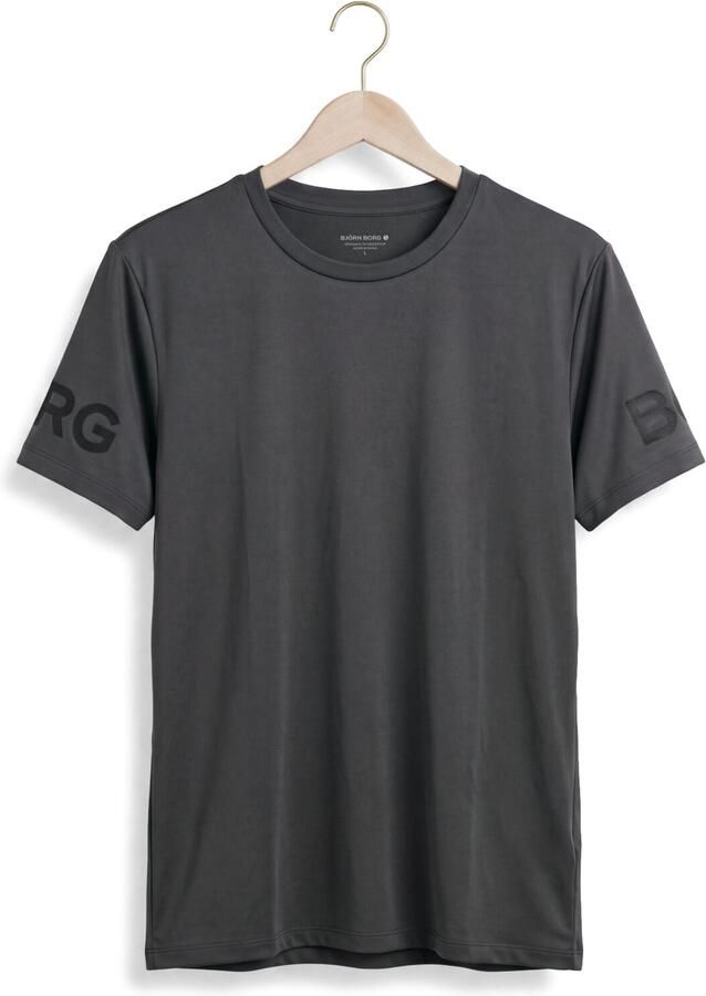 BJORN BORG Heren Polo's & T-shirts Borg T-shirt Donkergrijs - Foto 2