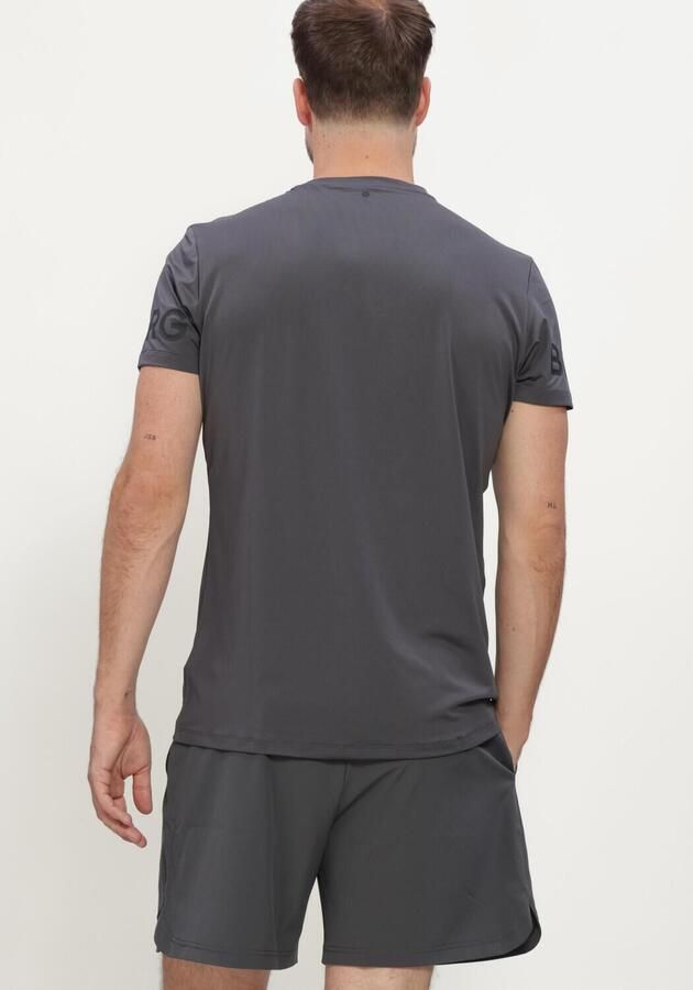 BJORN BORG Heren Polo's & T-shirts Borg T-shirt Donkergrijs - Foto 3