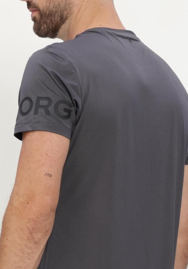 BJORN BORG Heren Polo's & T-shirts Borg T-shirt Donkergrijs - Foto 4