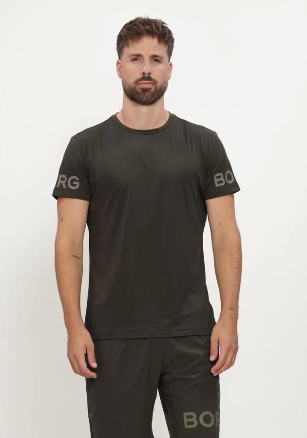 BJORN BORG Heren Polo's & T-shirts Borg T-shirt Khaki