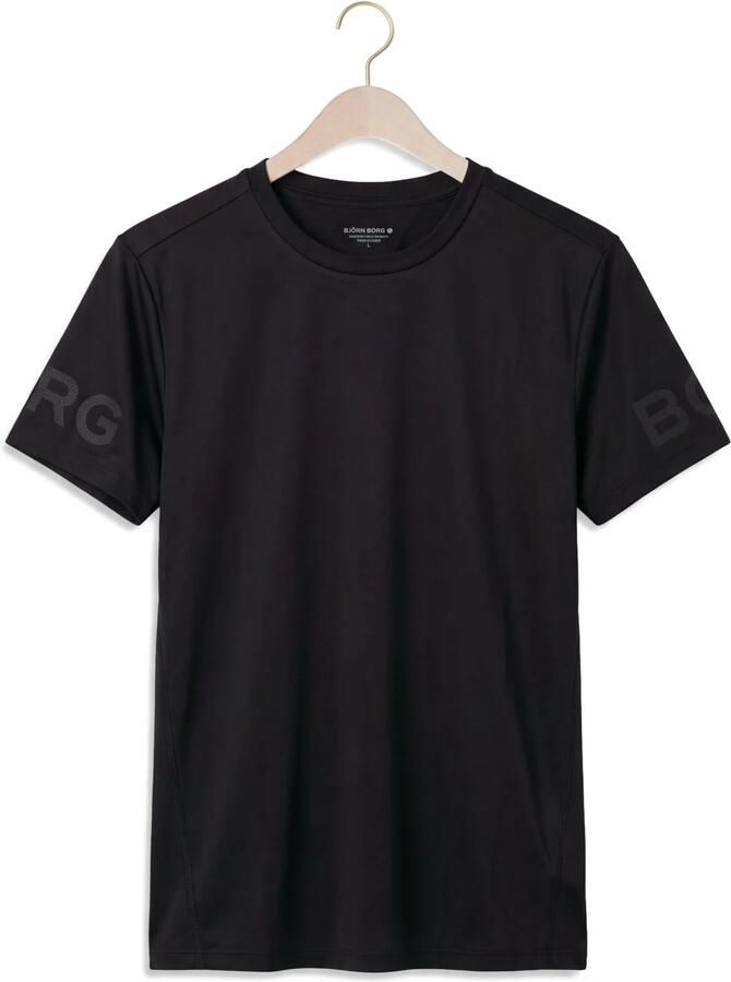 BJORN BORG Heren Polo's & T-shirts Borg T-shirt Zwart - Foto 2