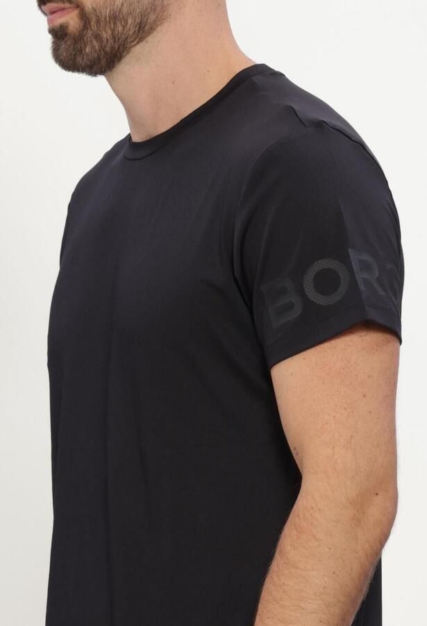 BJORN BORG Heren Polo's & T-shirts Borg T-shirt Zwart - Foto 4