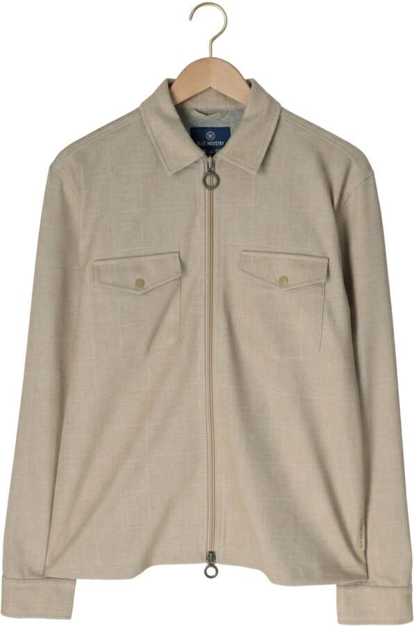 BLUE INDUSTRY Heren Overshirts Overshirt Stretch Beige - Foto 4