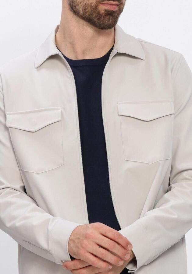 BLUE INDUSTRY Heren Overshirts Shirtjacket Beige - Foto 3