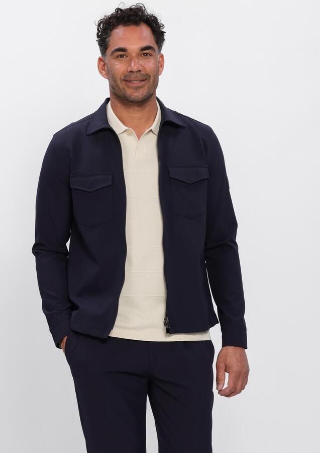 BLUE INDUSTRY Heren Overshirts Shirtjacket Donkerblauw