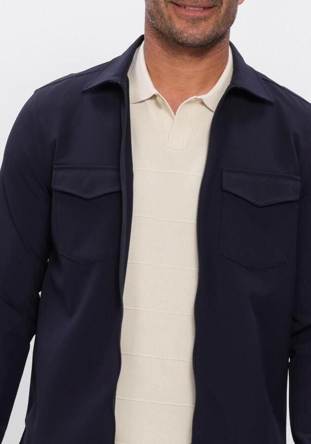 BLUE INDUSTRY Heren Overshirts Shirtjacket Donkerblauw - Foto 3