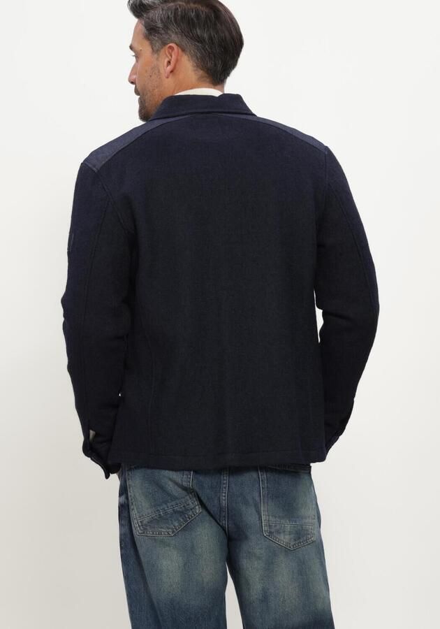 BLUE INDUSTRY Heren Overshirts Shirtjacket Donkerblauw - Foto 3