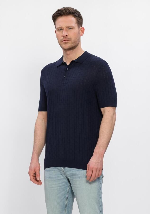 BLUE INDUSTRY Heren Polo's & T-shirts Polo Donkerblauw