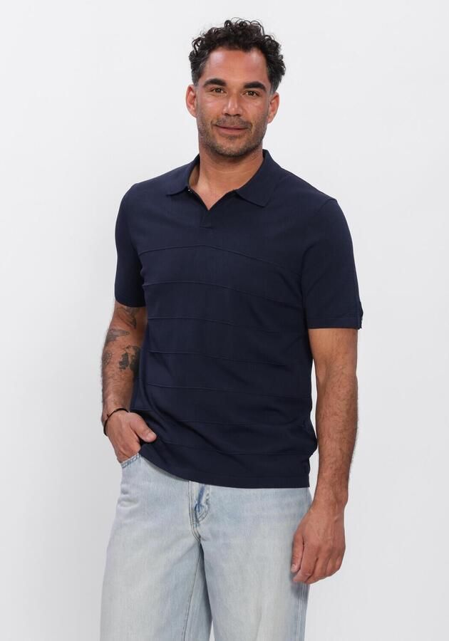 BLUE INDUSTRY Heren Polo's & T-shirts Polo Donkerblauw