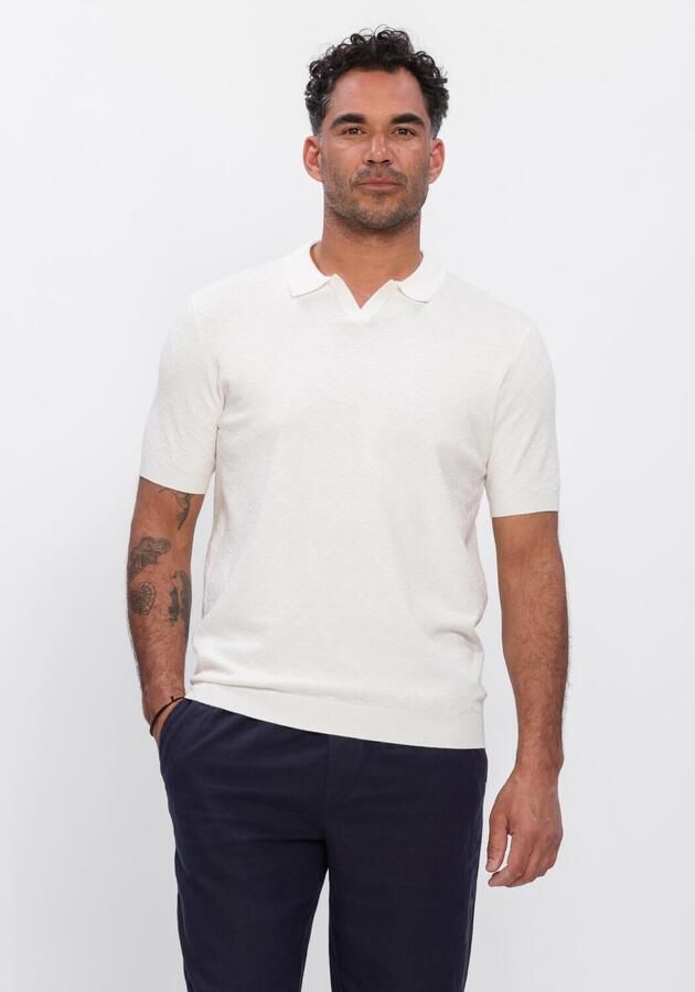 BLUE INDUSTRY Heren Polo's & T-shirts Polo Gebroken Wit