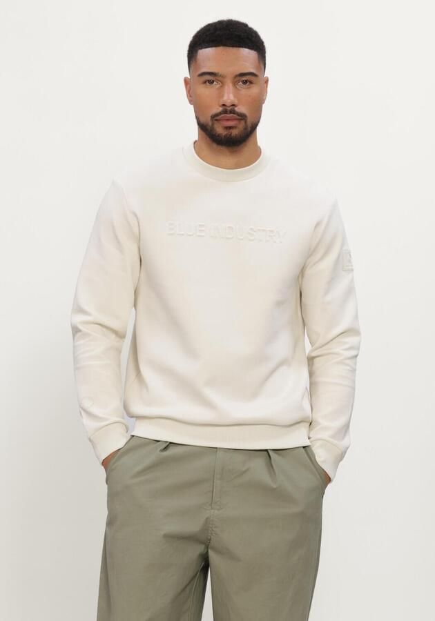 BLUE INDUSTRY Heren Truien & Vesten Sweater Creme
