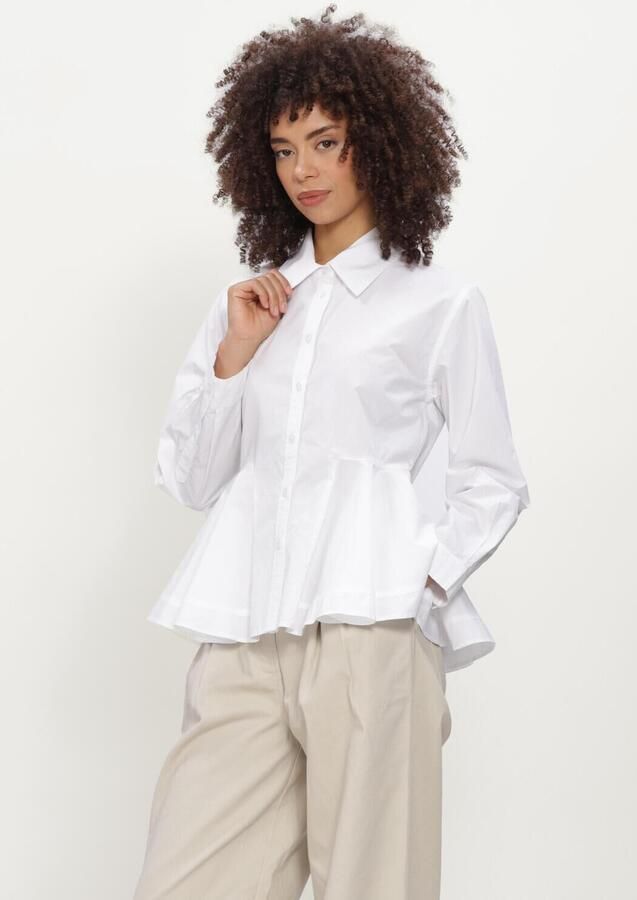 BOII STUDIOS Dames Blouses Stib Shirt Wit