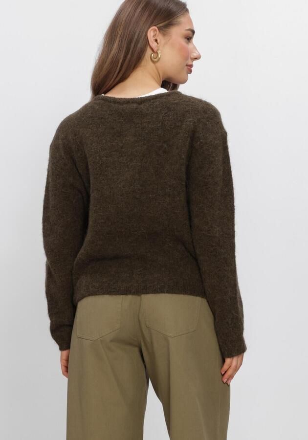 BOII STUDIOS Dames Truien & Vesten Flora Cardigan Knit Donkergroen - Foto 3