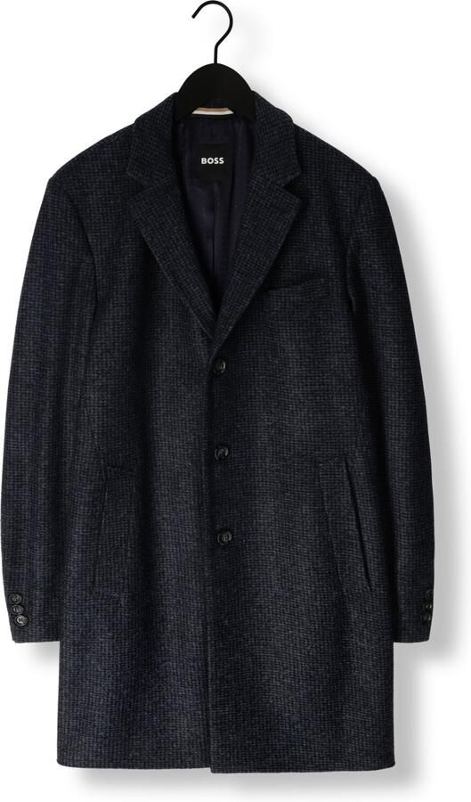 Boss Black Gewatteerde Herenjas in Donkerblauw Blue Heren - Foto 3