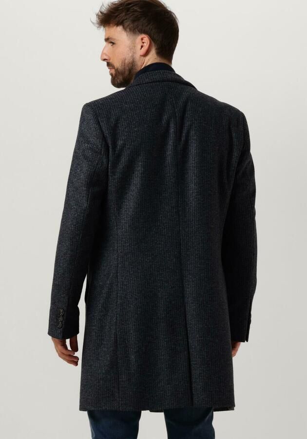 Boss Black Gewatteerde Herenjas in Donkerblauw Blue Heren