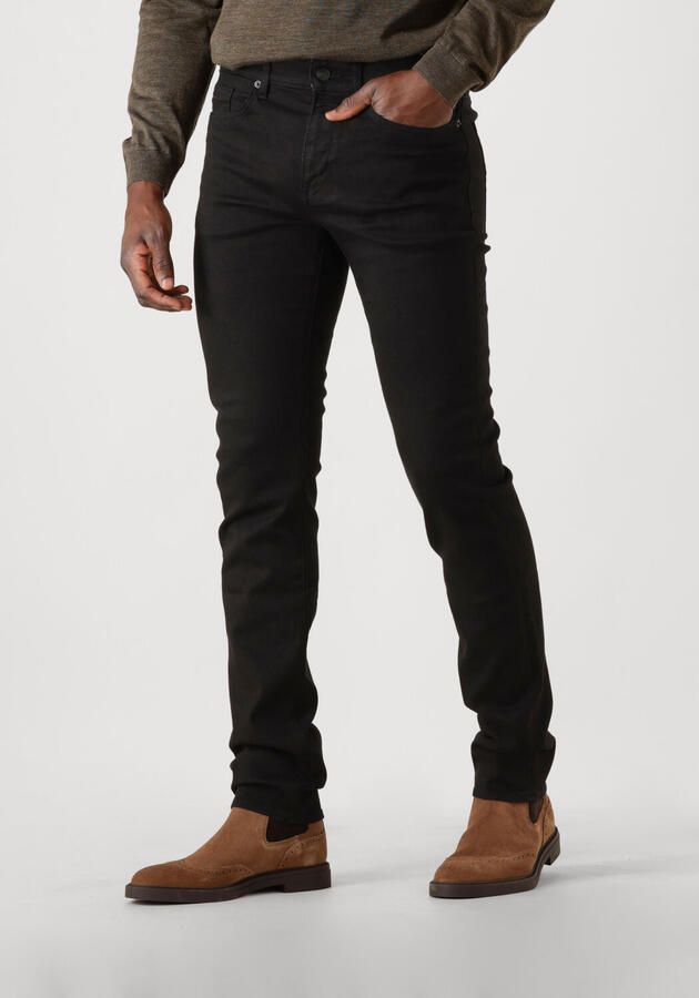 Boss Black Slim Fit Zwarte Denim Jeans Black Heren