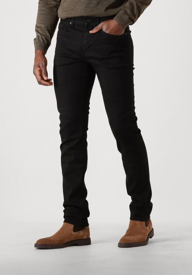 Boss Black Slim Fit Zwarte Denim Jeans Black Heren - Foto 2