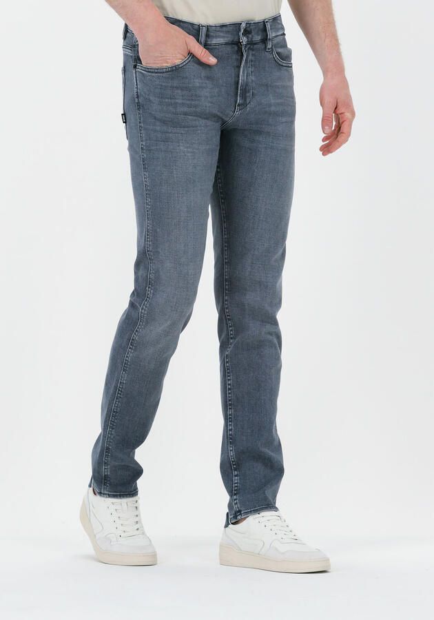 Hugo Boss Premium Slim Fit Jeans met Regular-Rise Taille Grijs Heren - Foto 4