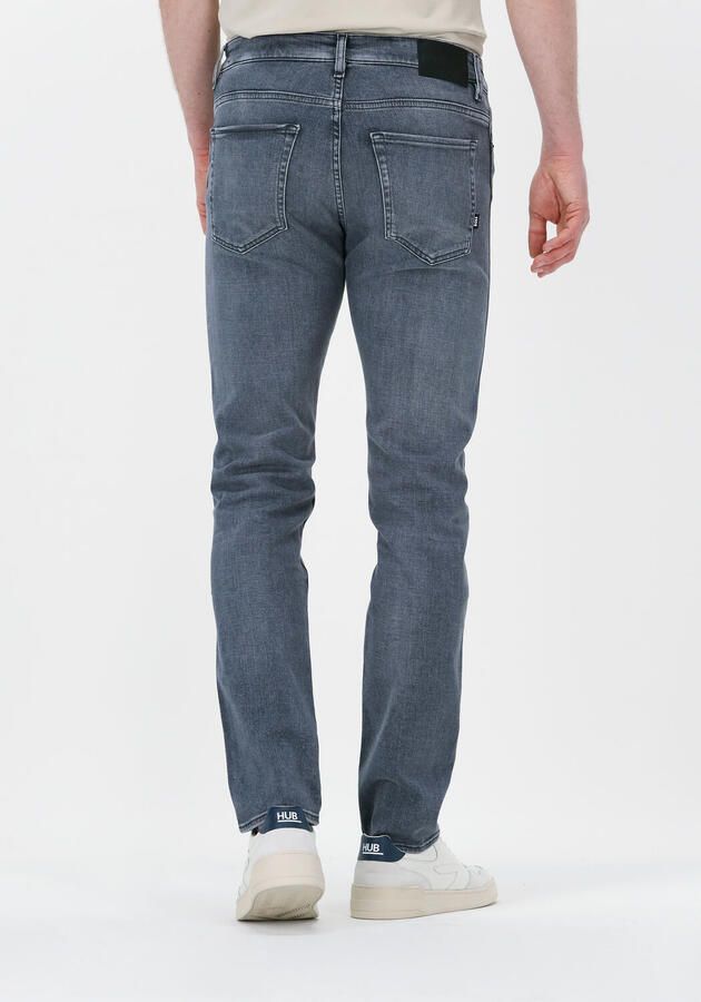 Hugo Boss Premium Slim Fit Jeans met Regular-Rise Taille Grijs Heren