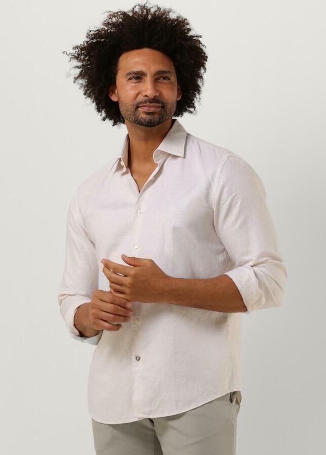 Boss Black Heren Beige Overhemd C-hal-kent-c1-223 Beige Heren - Foto 4