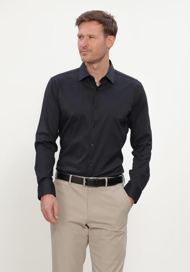 BOSS BLACK Heren Overhemden P-hank-kent-c1-222 Donkerblauw