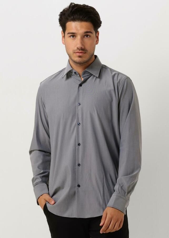 Boss Black Klassiek Grijs Overhemd voor elke gelegenheid Gray Heren - Foto 4