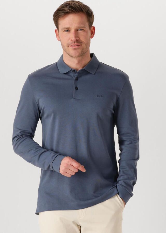 BOSS BLACK Heren Polo's & T-shirts Pado 30 Blauw