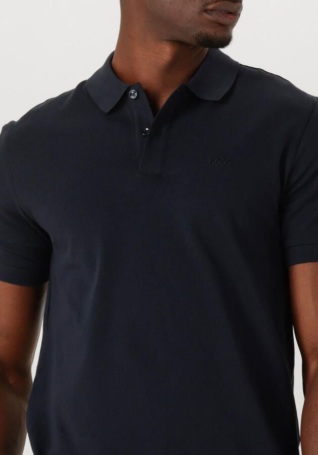 Hugo Boss Donkerblauwe Polo Met Korte Mouwen Blue Heren - Foto 3
