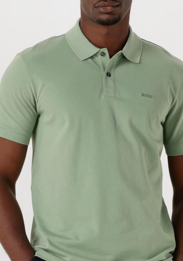 Boss Slim fit poloshirt met labelstitching model 'PALLAS' - Foto 2
