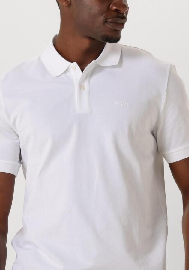 Hugo Boss Witte Pallas Pique Sportieve Poloshirt White Heren - Foto 3